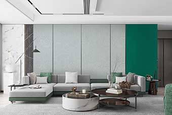 盐城轻奢风格-客厅