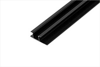 盐城航空纤维墙咔铝合金带灯中条（哑黑氧化）