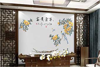 盐城森佰汇航空纤维墙咔（富贵荣华）