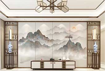 盐城森佰汇航空纤维（山水画系列）